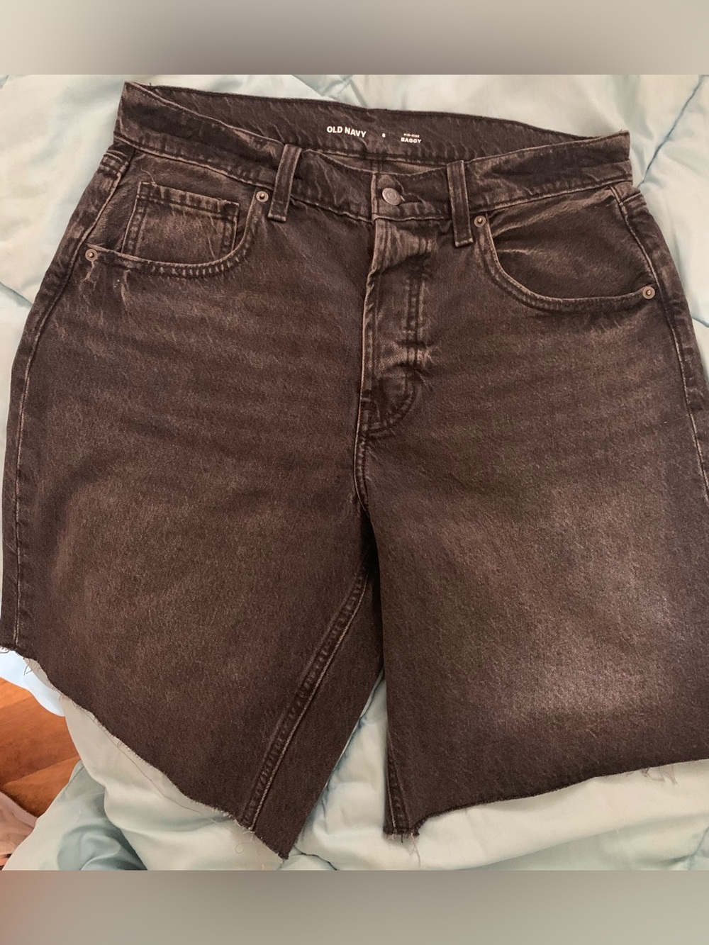 Old Navy Distressed black Jorts
